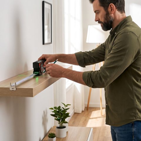 📏🔴 Cinta Métrica Láser 2 en 1 – Guía de Haz Precisa, Medición Digital y Manual para Distancias Exactas 🎯🏠