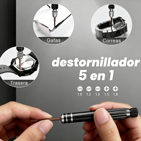 🕰️ Kit Profesional para Cambio de Pila de Reloj – Herramientas de Reparación Casera Rápida y Fácil 🔋🛠️