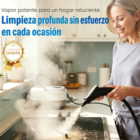 ⏰🔥 ¡50% DE DESCUENTO POR TIEMPO LIMITADO! 🏠 Limpiador a Vapor Multifuncional – Alta Temperatura, Higiene y Comodidad en tu Hogar ✨💧