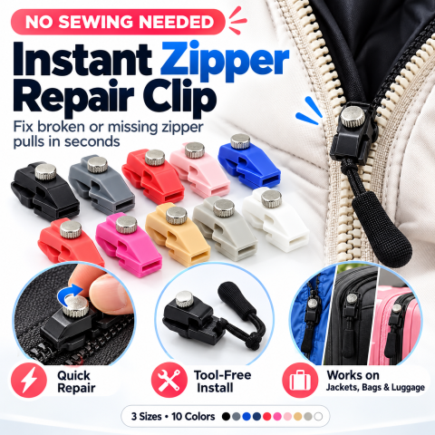 🔧🧳 Kit de reparación de cremalleras de fácil instalación: ¡diseño resistente, funcionamiento fluido y amplia compatibilidad con ropa y equipaje!