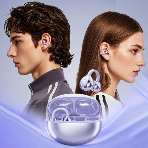 🎧 ¡50 % DE DESCUENTO AHORA! 💎 Auriculares abiertos de clip Bluetooth 5.4 – Cancelación de ruido y sonido estéreo – Perfectos para deporte, llamadas o viajes – ajuste seguro, larga duración de batería 🔋✨🏃♂️