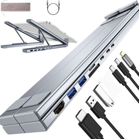 💥OFERTA💥CALIENTE Oferta limitada por tiempo limitado - Estación de acoplamiento USB-C Soporte para portátil con HDMI 4K