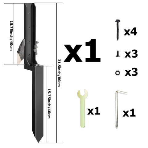 Kit de reparación para postes de valla de uso intensivo