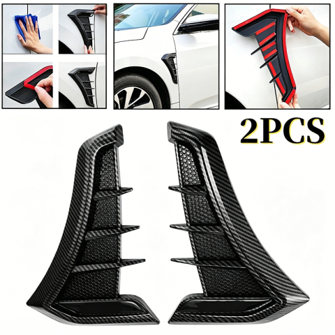 🏎️ ¡50% de descuento AHORA! 🔥 Pegatinas de ventilación de guardabarros laterales – Diseño deportivo y funda antiarañazos – Molduras ✨ decorativas universales TPU