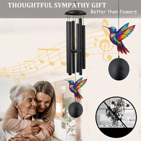 🎵 ¡50% DE DESCUENTO POR TIEMPO LIMITADO! 💥 Campanas de Viento Vintage de Metal Memorial – Melodía Relajante, Aluminio Resistente a la Oxidación, Diseño Retro ✨