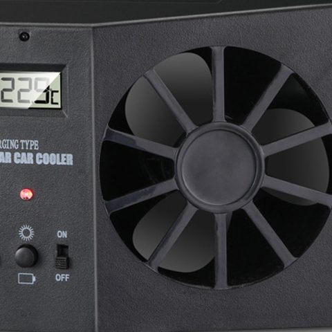 ☀️🚗 Ventilador Solar para Coche con Batería Recargable – Aire Fresco Sin Consumir Gasolina 🔋🌬️