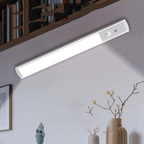 💡 Barra de luz LED magnética con sensor de movimiento e indicador de batería | Iluminación inteligente, fácil instalación y máxima practicidad