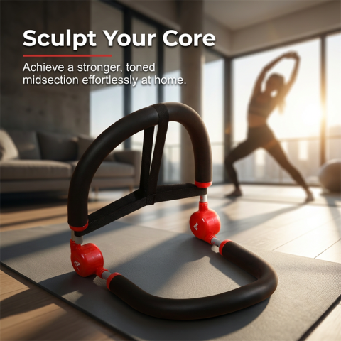 💪 ¡50% DE DESCUENTO POR TIEMPO LIMITADO! 🛡️ Máquina de ejercicios para abdominales y core: el rebote asistido protege tu espalda, el acolchado de espuma gruesa brinda soporte al cuello y la columna. 🏠✨