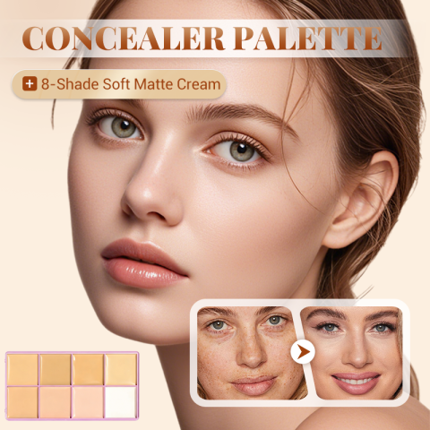 Paleta de correctores en crema de acabado mate suave con 8 tonos